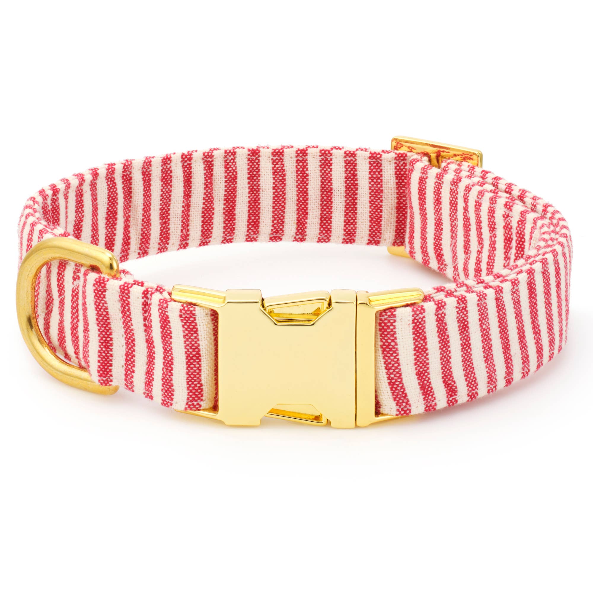Red Stripe Dog Collar - Gabrielle's Biloxi