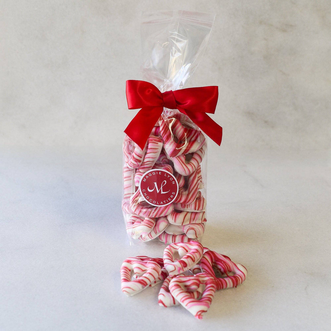 Valentine's 5oz White Chocolate Covered Heart Shaped Pretzel - Gabrielle's Biloxi