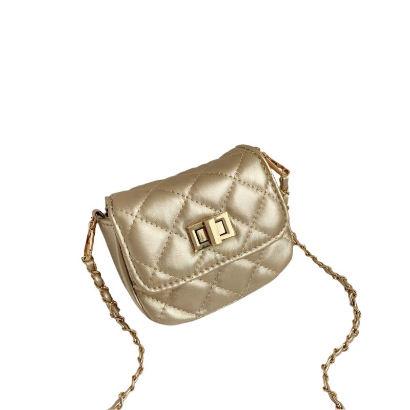 Girl's Mini Crossbody Bag Coin Purse - Gold - Gabrielle's Biloxi