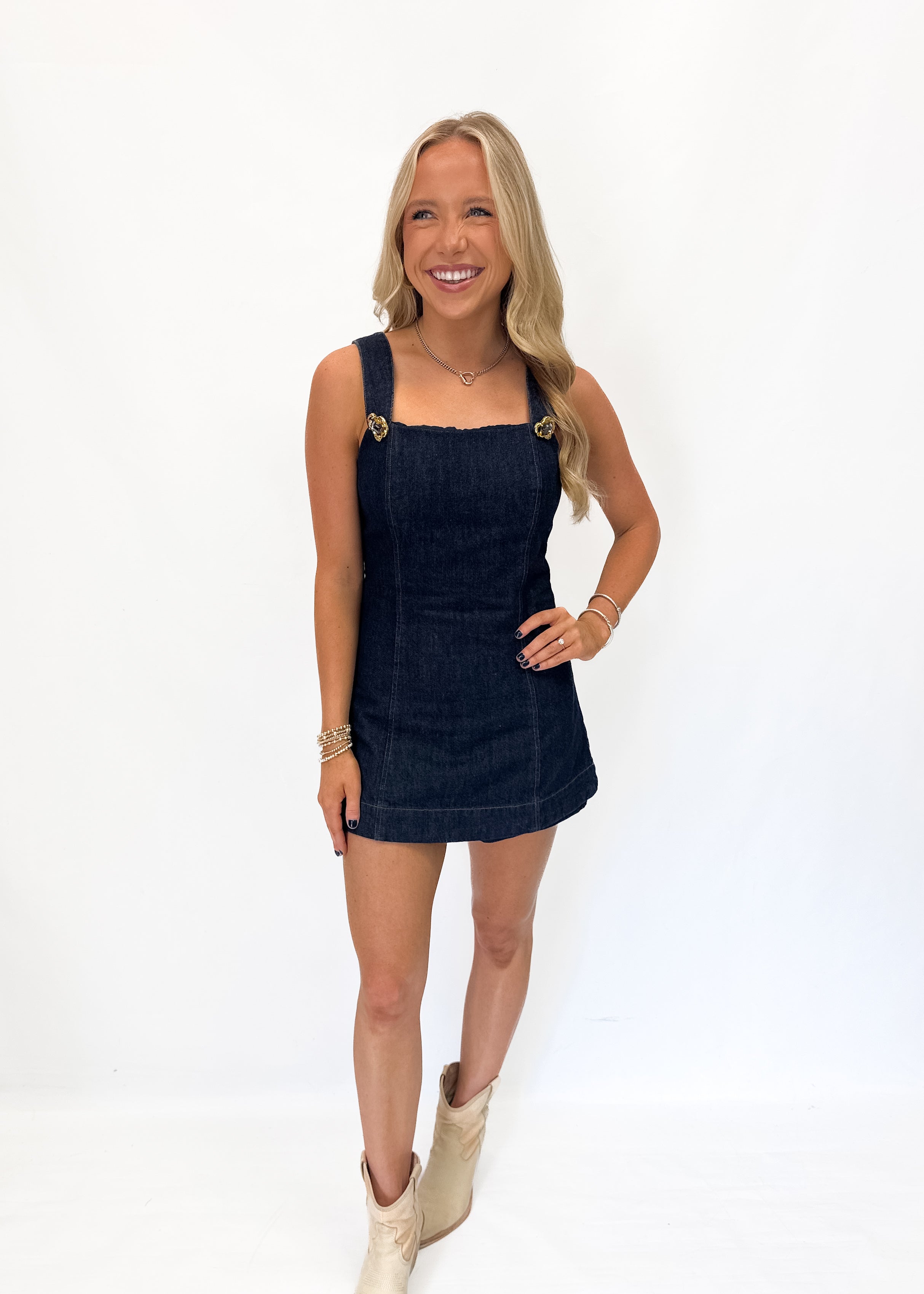 Caryl Romper - Indigo - Gabrielle's Biloxi