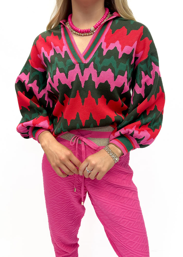 Emily McCarthy Lolli Sweater - Ruby	Ripple - Gabrielle's Biloxi