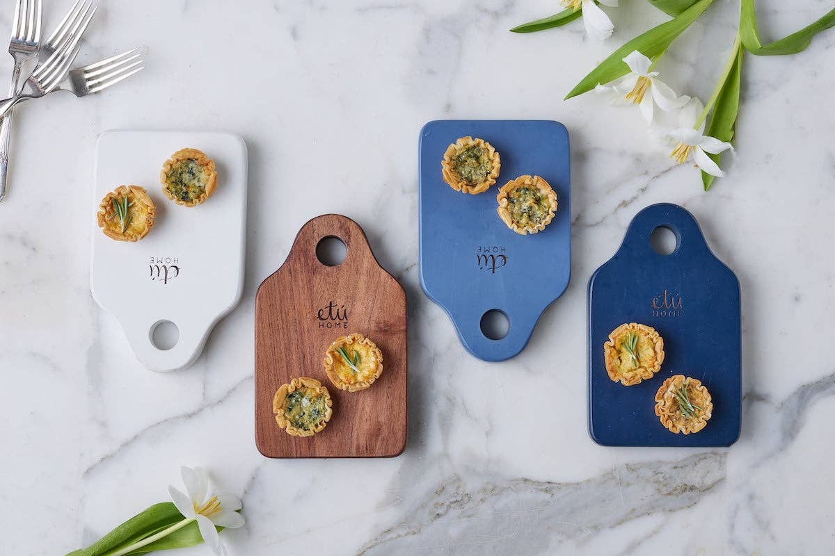 Dutch Cheese Board with Spreader, Small, Denim Blue - Gabrielle's Biloxi