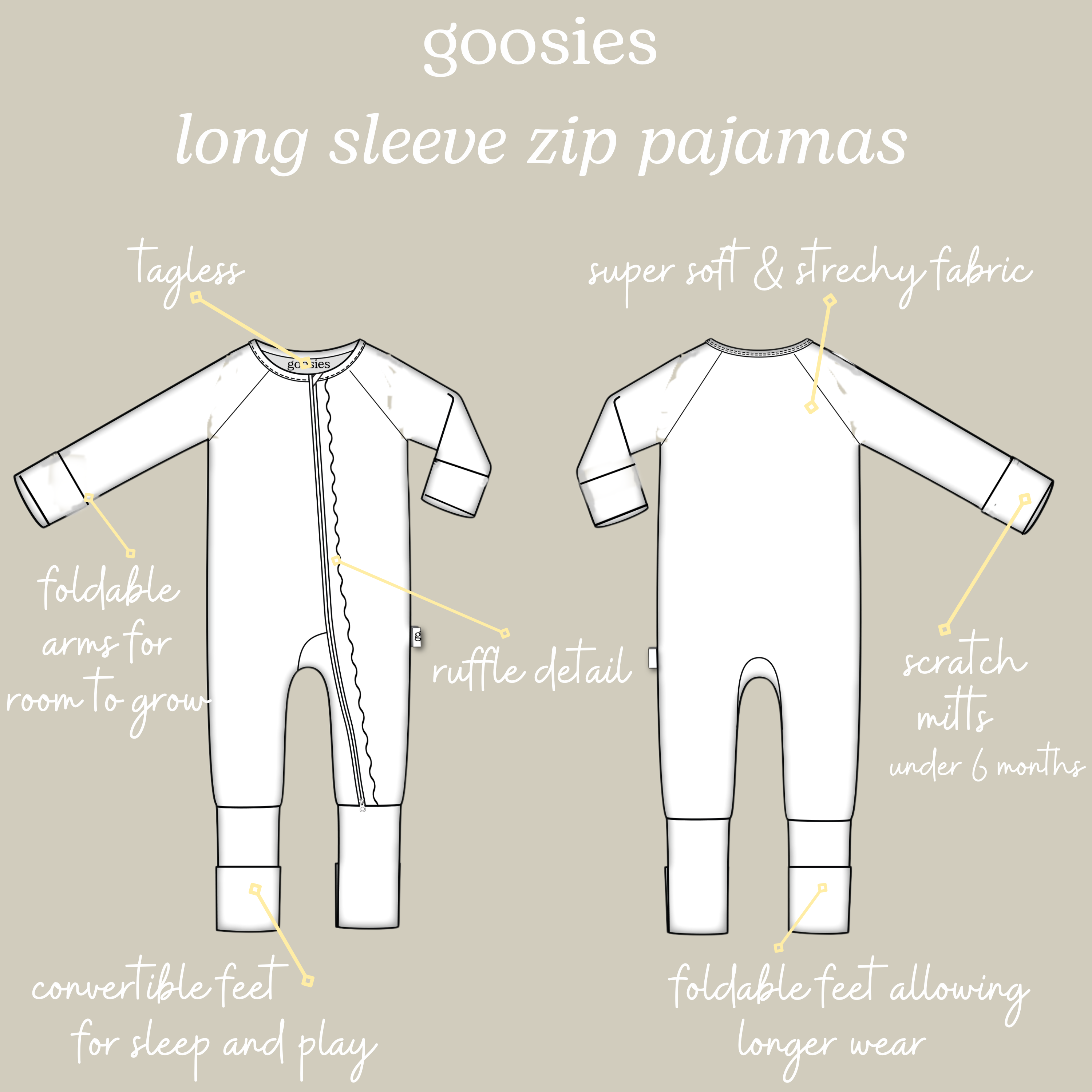 Magnolias - Zip Convertible Pajamas - Gabrielle's Biloxi