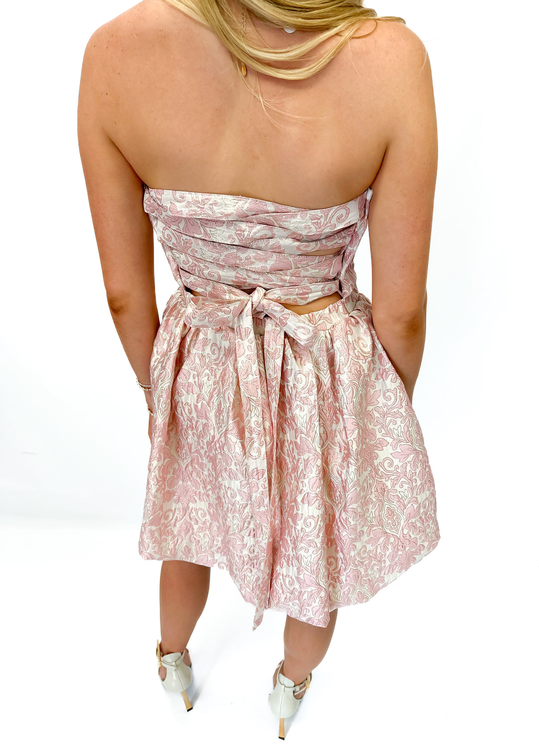 LBLOX Strapless Bubbled Dress - Pink - Gabrielle's Biloxi