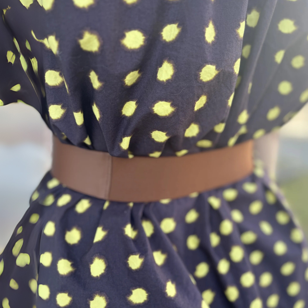 Brown Genuine Leather Interchangeable Stretch Belt - Gabrielle's Biloxi