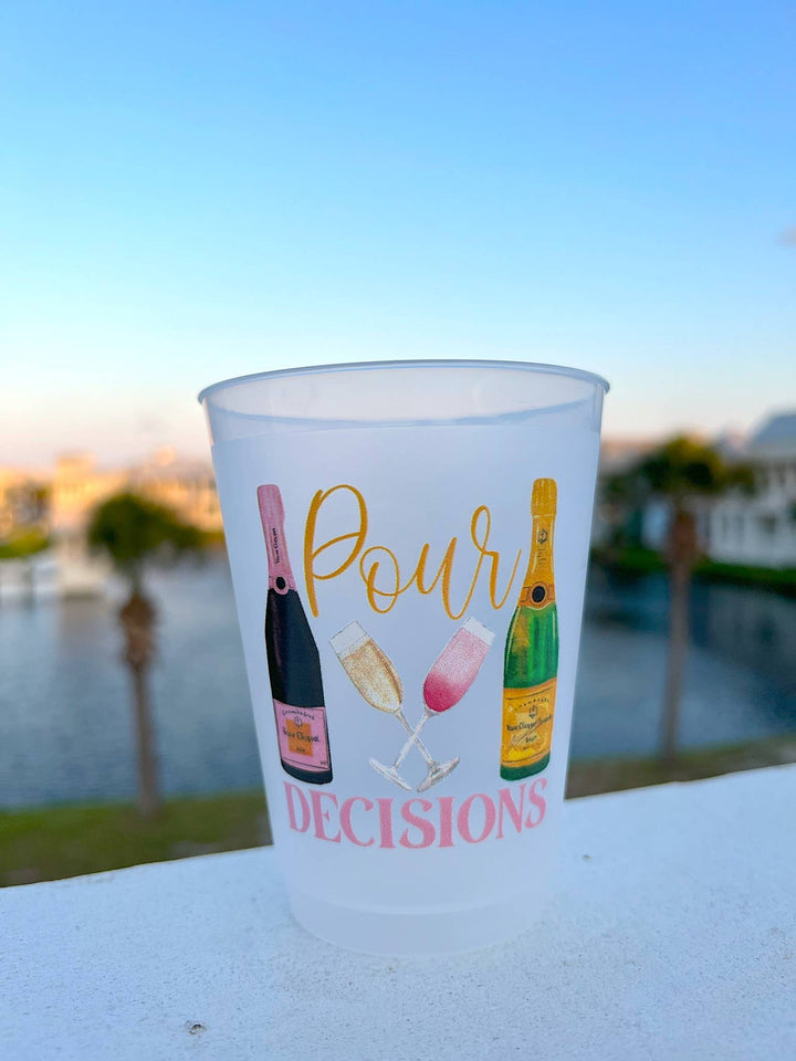 Pour Decisions Champagne Frosted Cups - Gabrielle's Biloxi