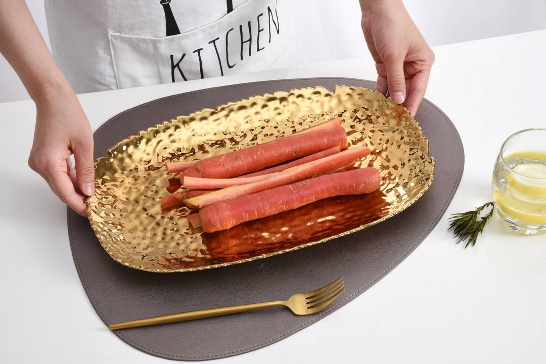 Pampa Bay Medium Serving Platter - Gold - Gabrielle's Biloxi