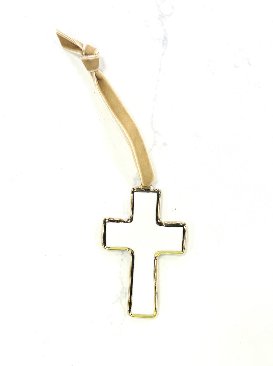 Handmade Ceramic Cross Ornament - Assorted - Gabrielle's Biloxi