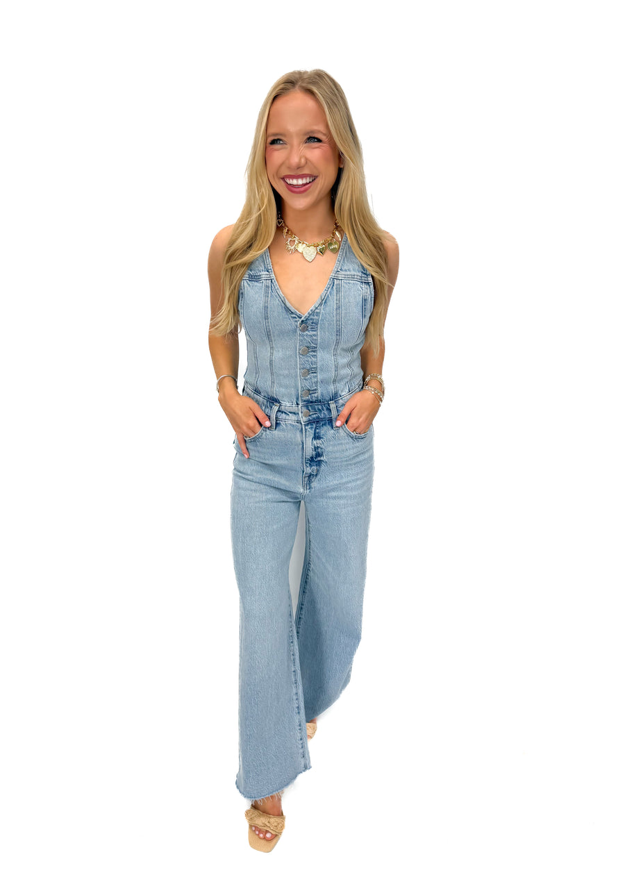 Pistola Aria Cropped Fitted Vest Jumpsuit - Priority - Gabrielle's Biloxi
