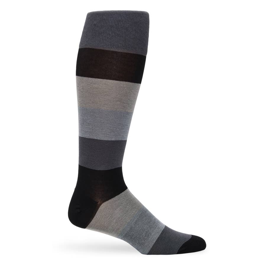 DeadSoxy Vega - Bamboo Black and Grey Dress Socks - Gabrielle's Biloxi