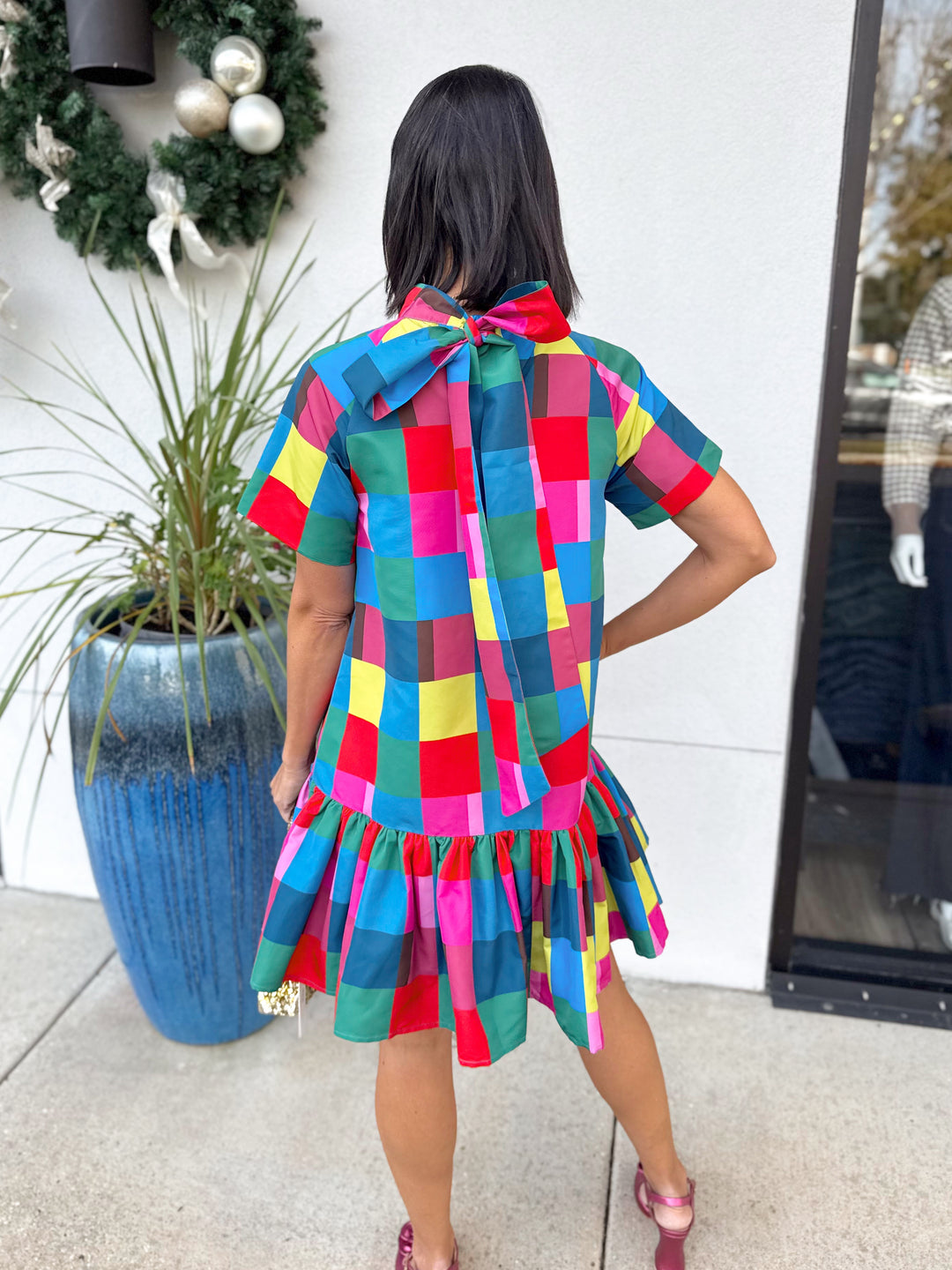 Alden Adair Willa Dress - Holiday Check