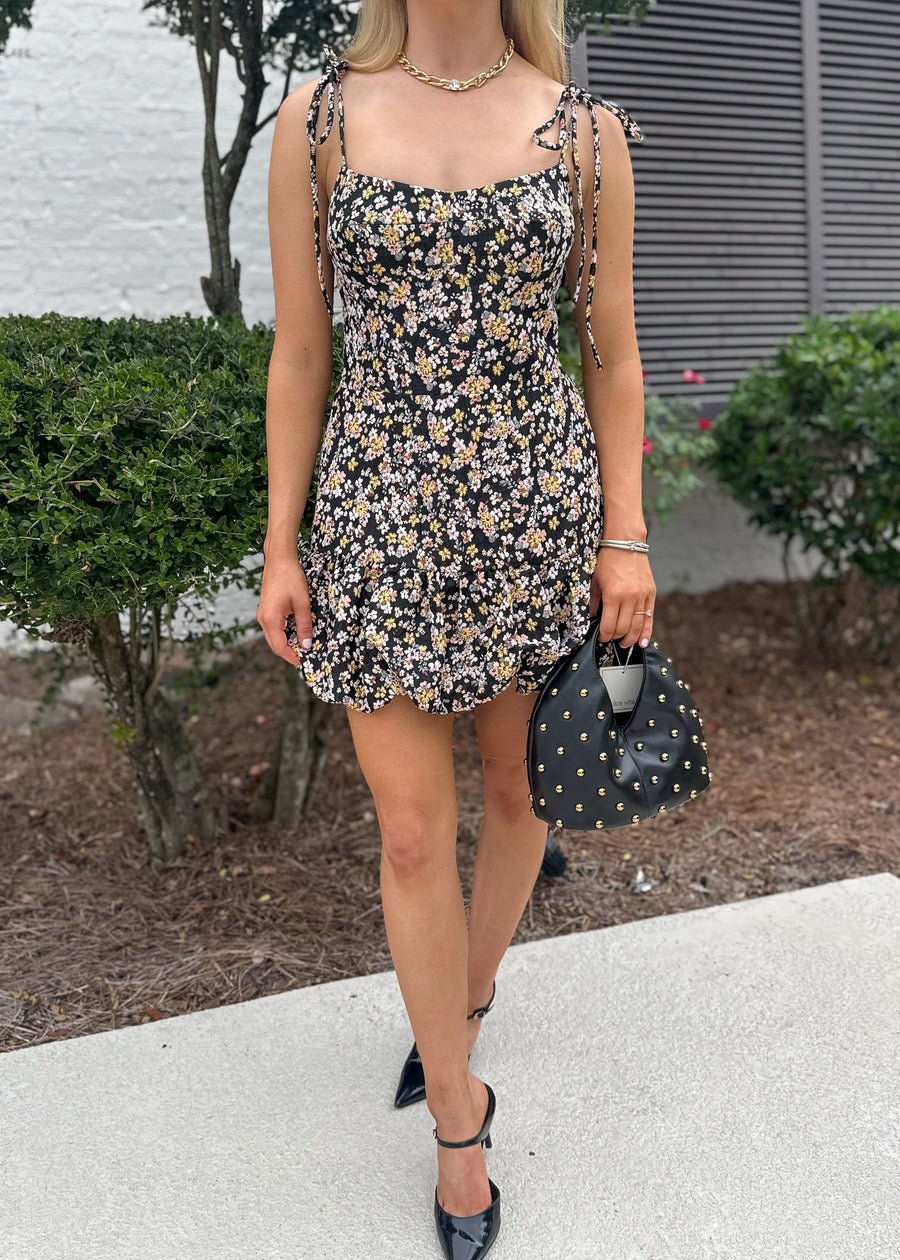 Amanda Uprichard Ivy Skort Bubble - Black Multi - Gabrielle's Biloxi