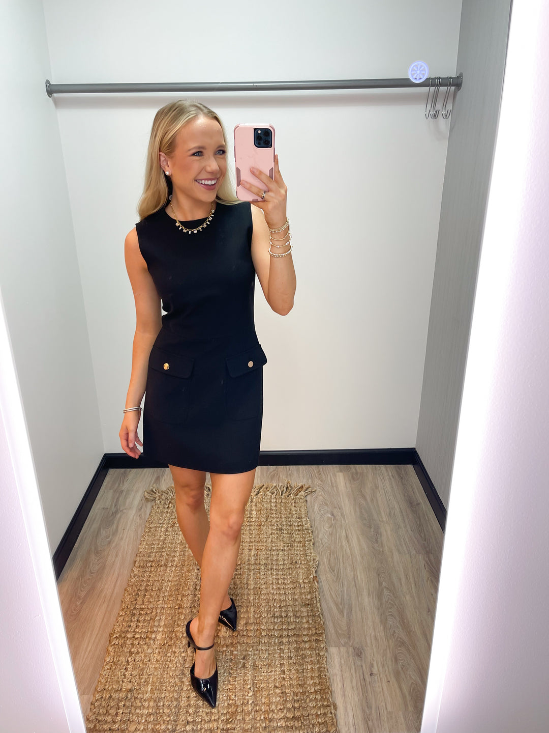 French Connection Azra Twill Two Pocket Dress - Black - Gabrielle's Biloxi