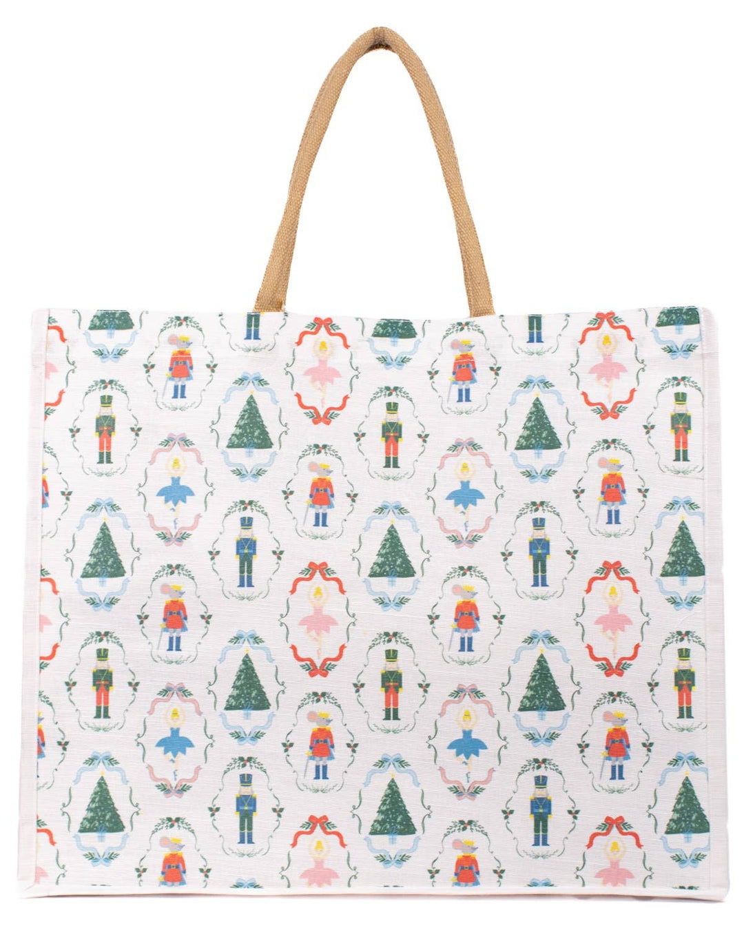 Nutcracker Waltz Juco Carryall Tote - White/Multi - Gabrielle's Biloxi