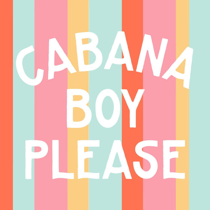 Cabana Boy Please Pool Party Cocktail Napkins