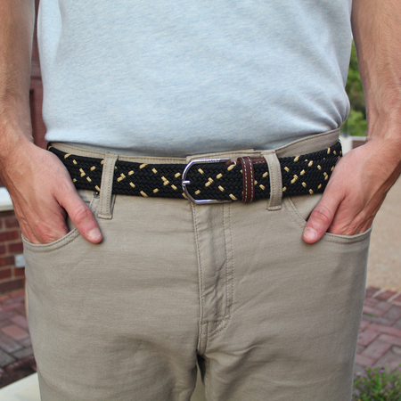 The Parish Woven Elastic Stretch Belt - Gabrielle's Biloxi