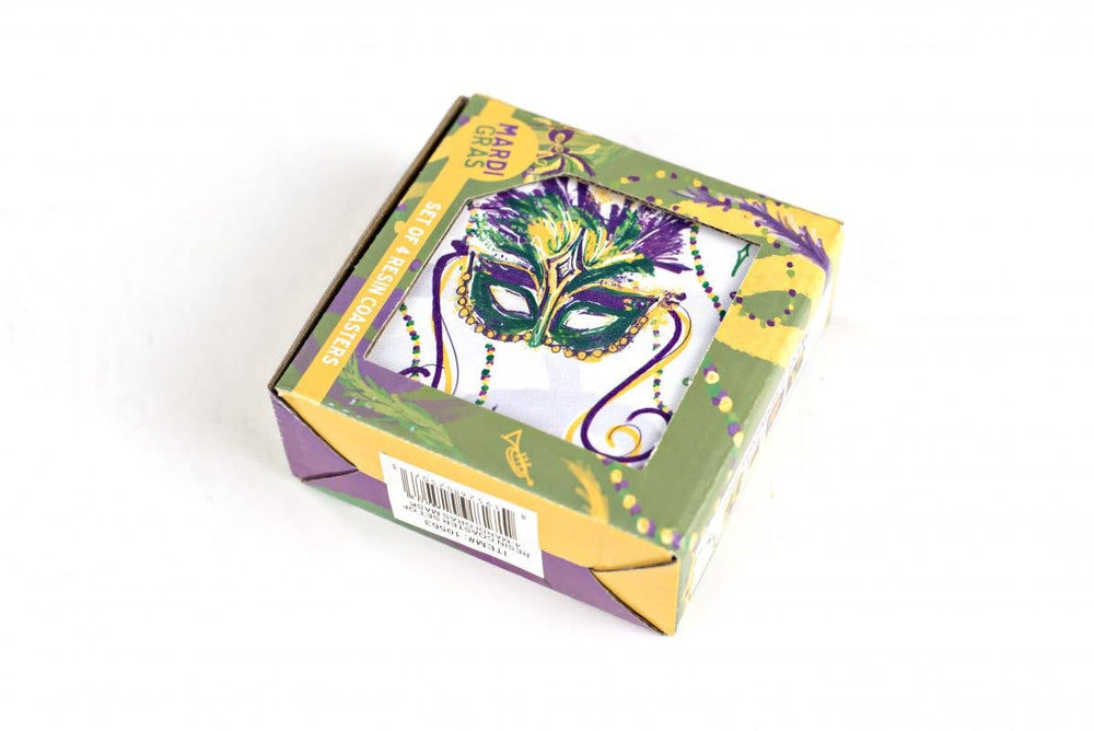 Coaster Set – Mardi Gras Mask - Gabrielle's Biloxi