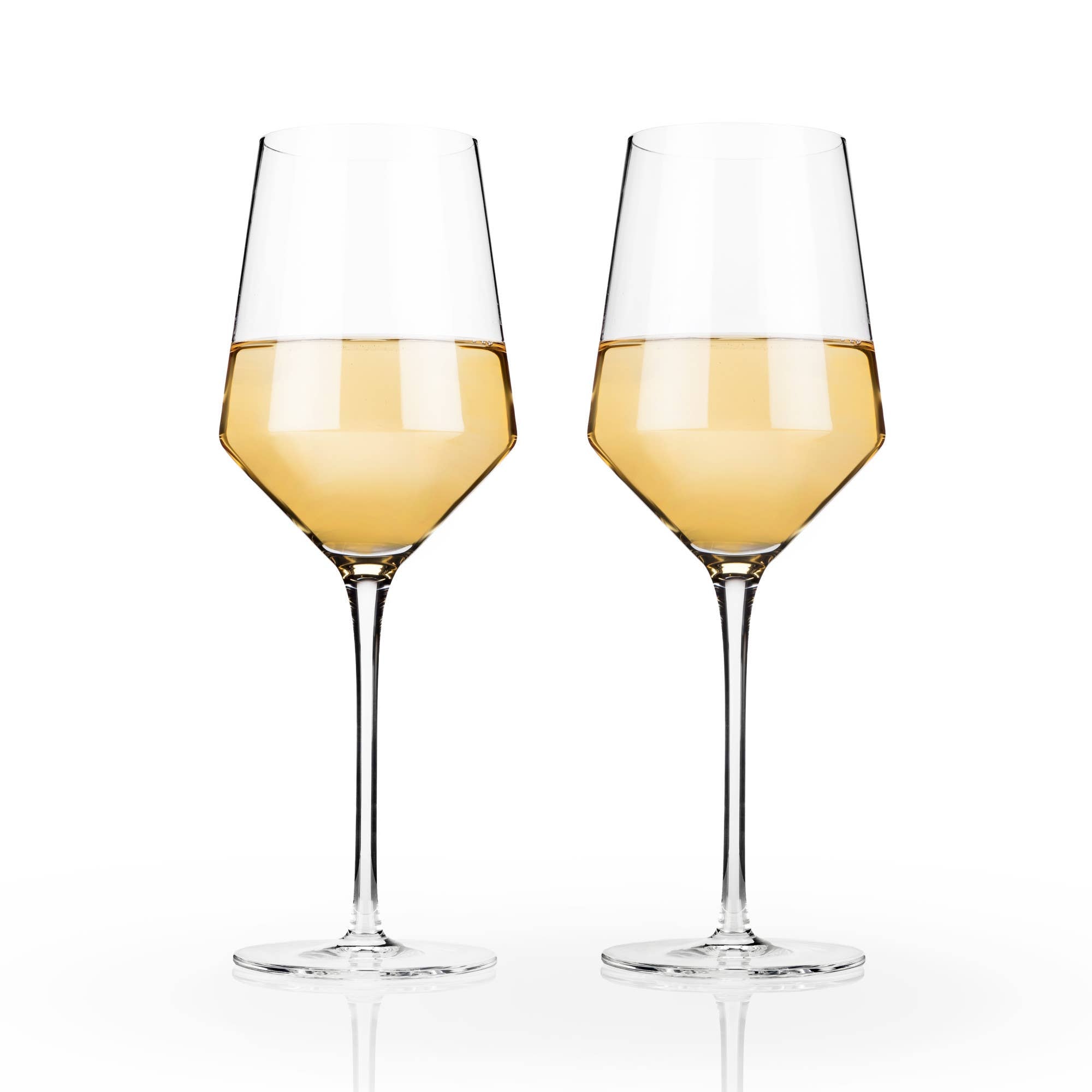 Raye™ Angled Crystal Chardonnay Glasses Set of 2