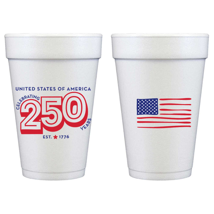 July 4th/Patriotic-America USA 250th Foam Cup