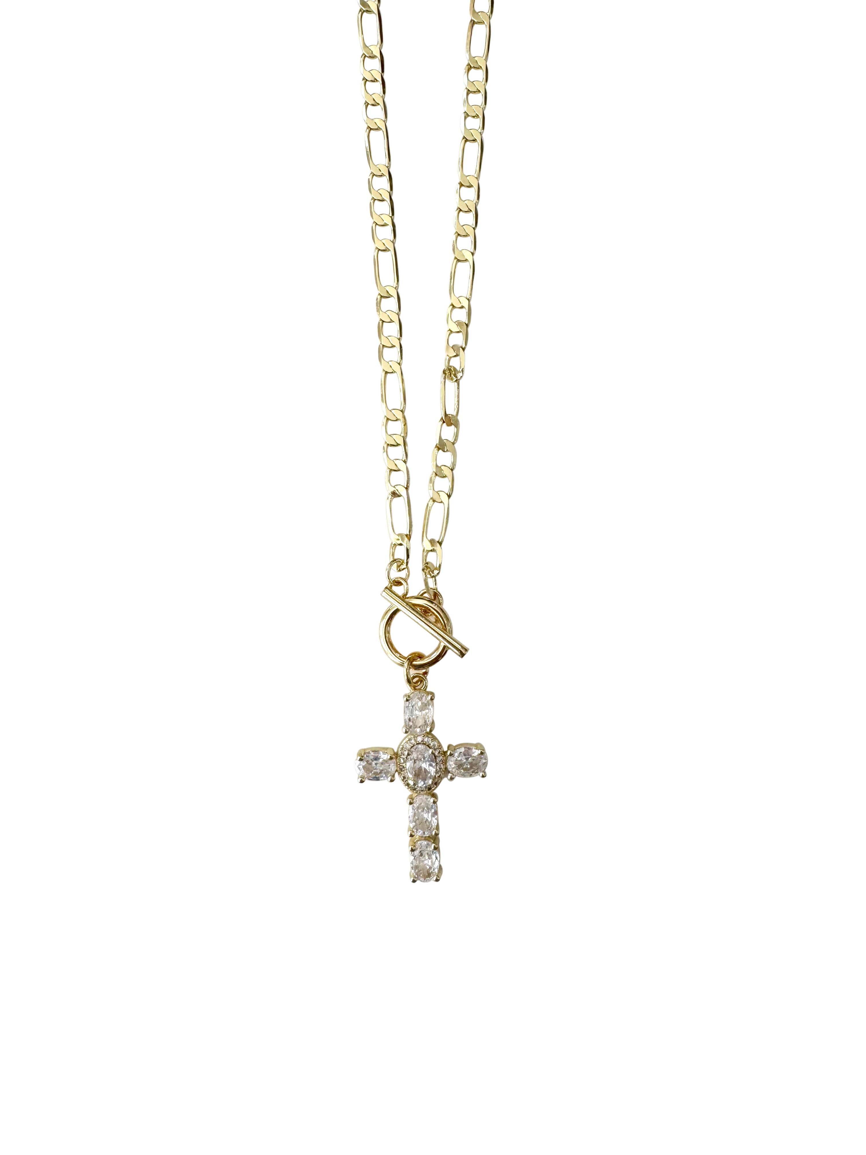 Emery Cross Charm Necklace - Gabrielle's Biloxi