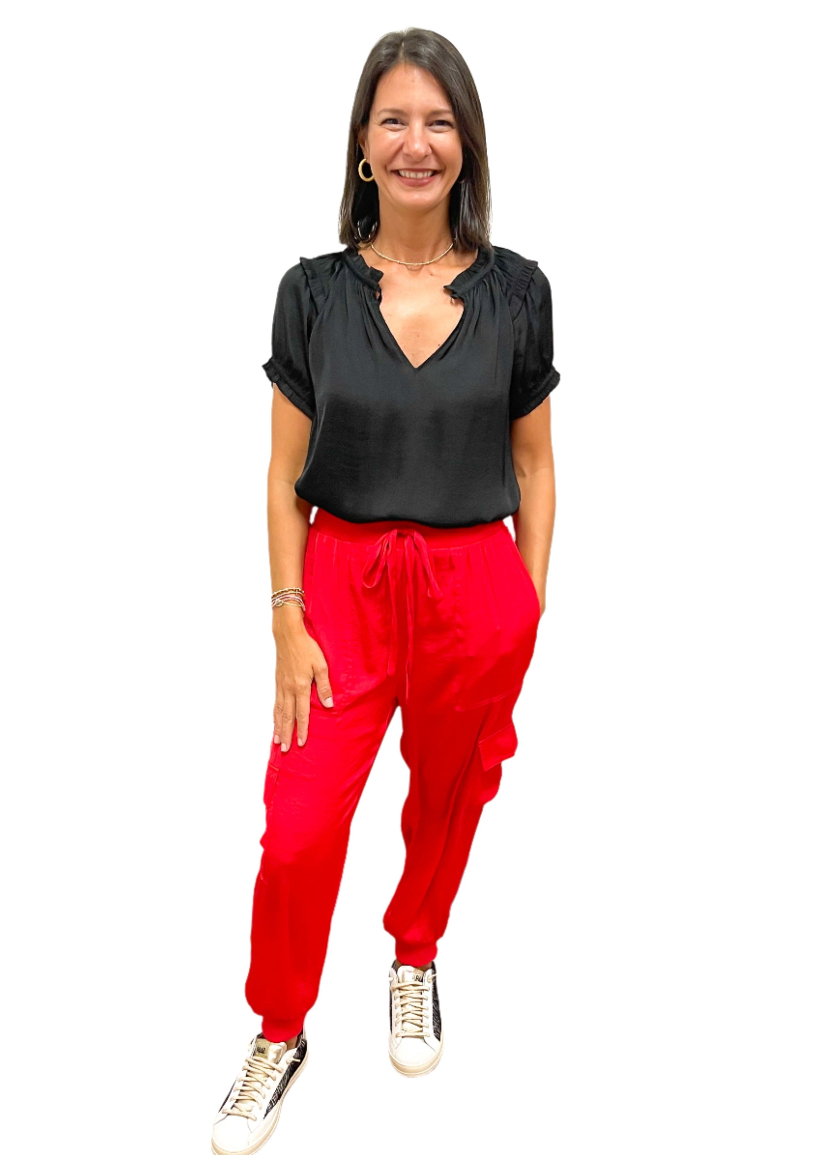 LBLOX Pocket Joggers - Red - Gabrielle's Biloxi