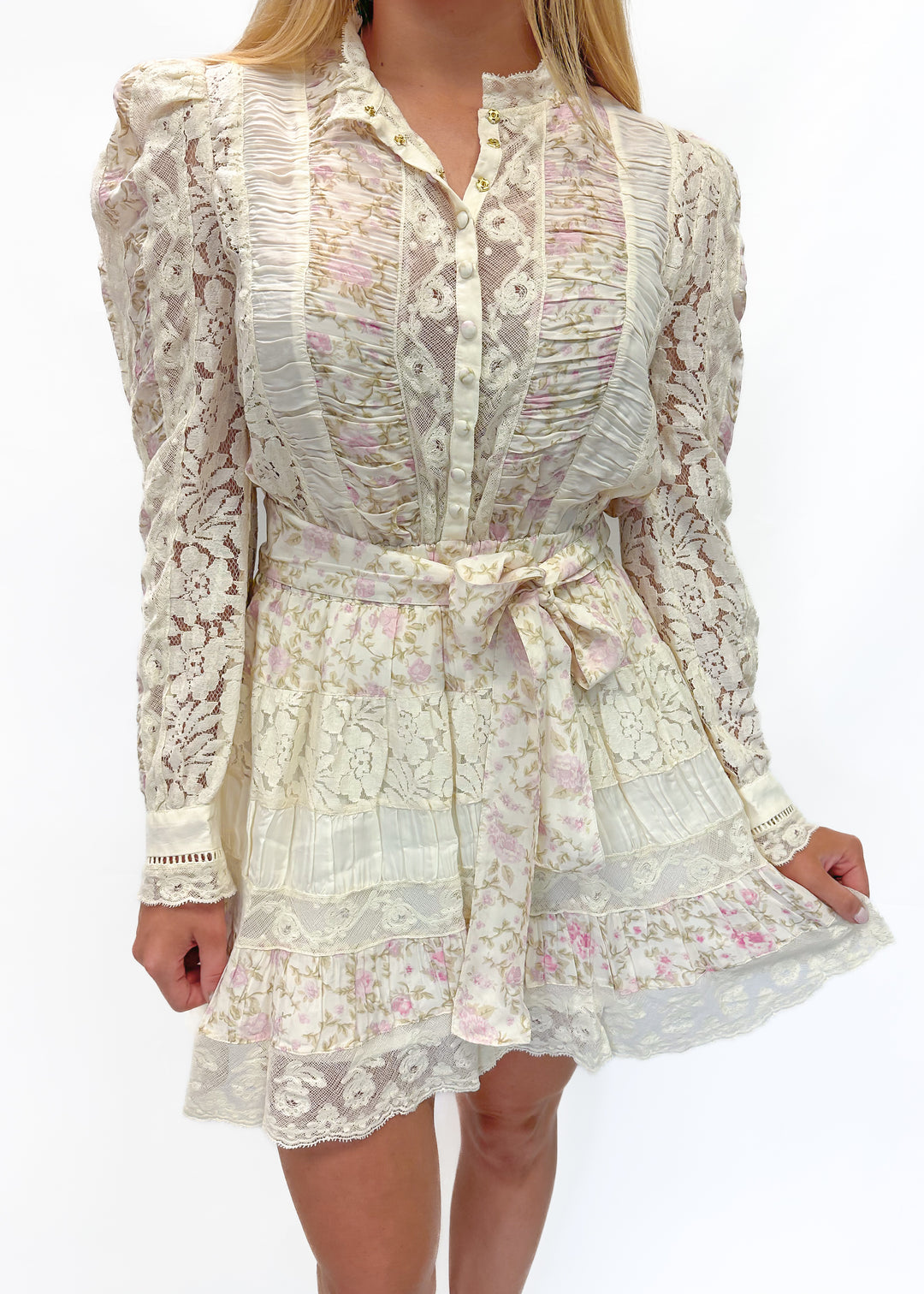 Love Shack Fancy Jessalyn Dress - Ivory Blossom Gabrielle's Biloxi Love Shack Fancy Jessalyn Dress - Ivory Blossom Gabrielle's Biloxi