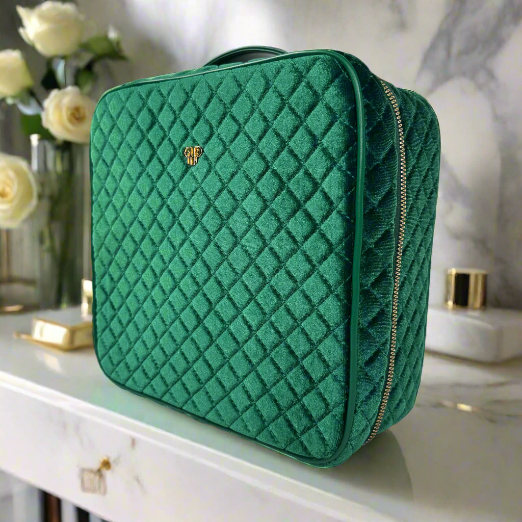 PurseN Mini Diva Makeup Case - Emerald Velvet - Gabrielle's Biloxi