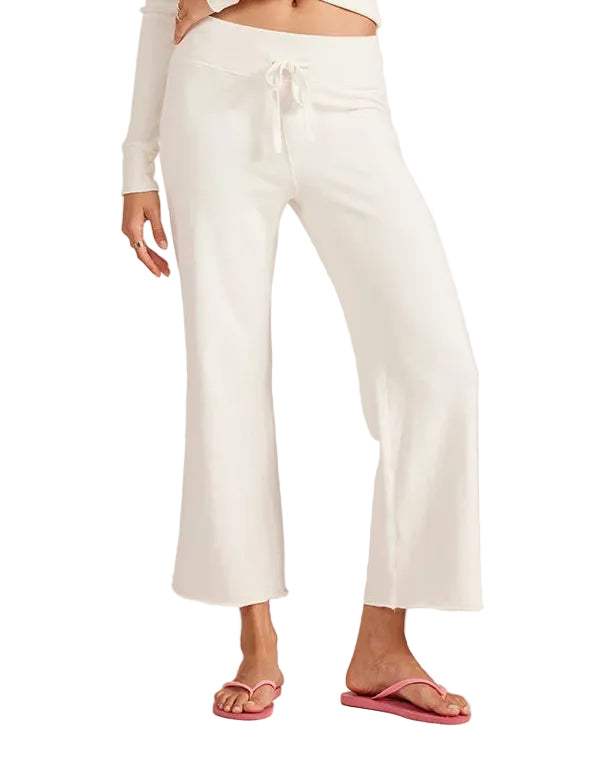 Bobi Comfort Waist Crop Flare - Faded Pearl