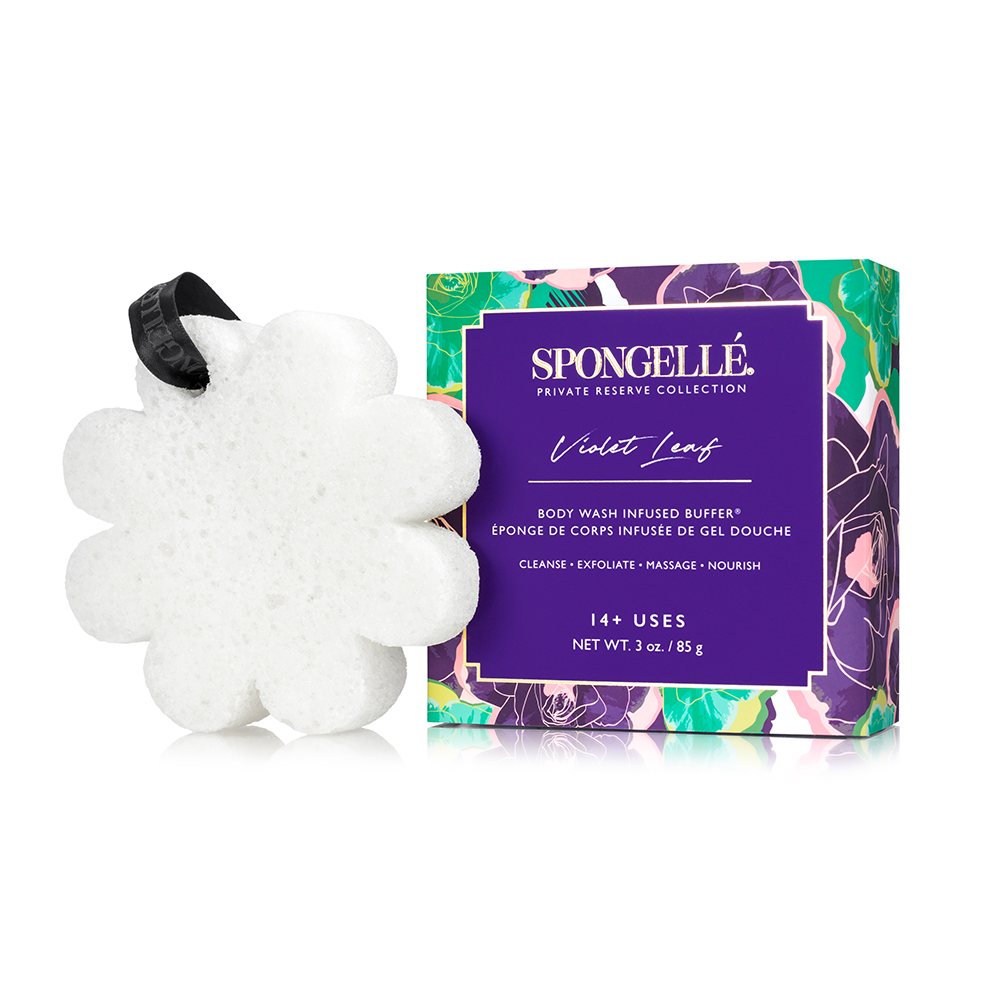 Spongelle Boxed Flower - Violet Leaf - Gabrielle's Biloxi