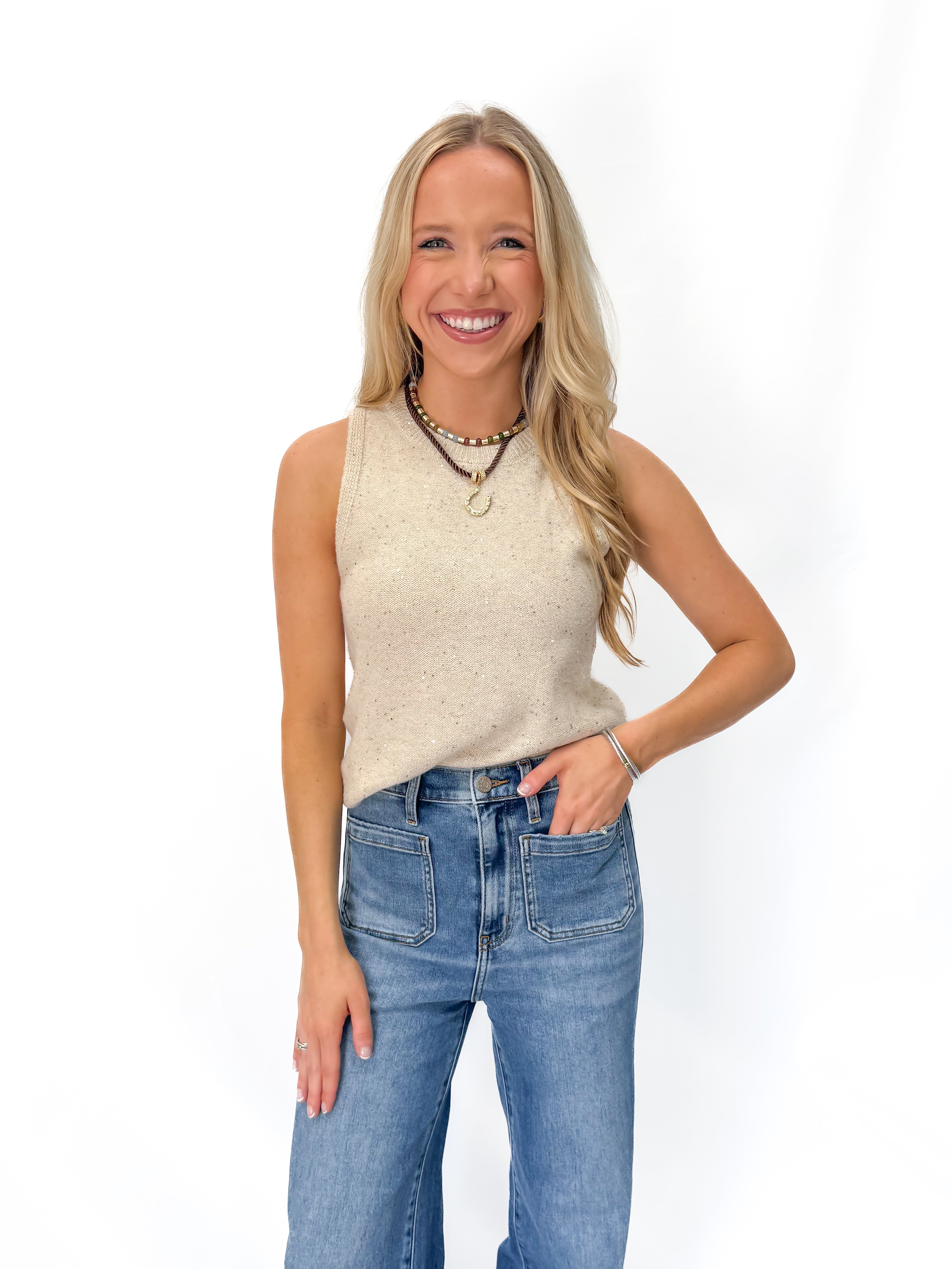 Deluc Angel Knit Top - Nude - Gabrielle's Biloxi