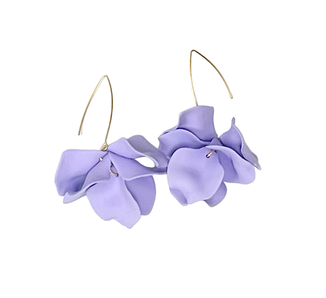 Virtue Hyacinth Tiered Marquis Earrings - Lavender - Gabrielle's Biloxi