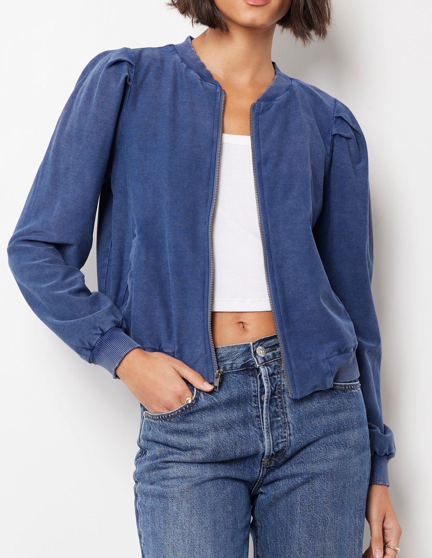 PUFF SLV BOMBER JACKET