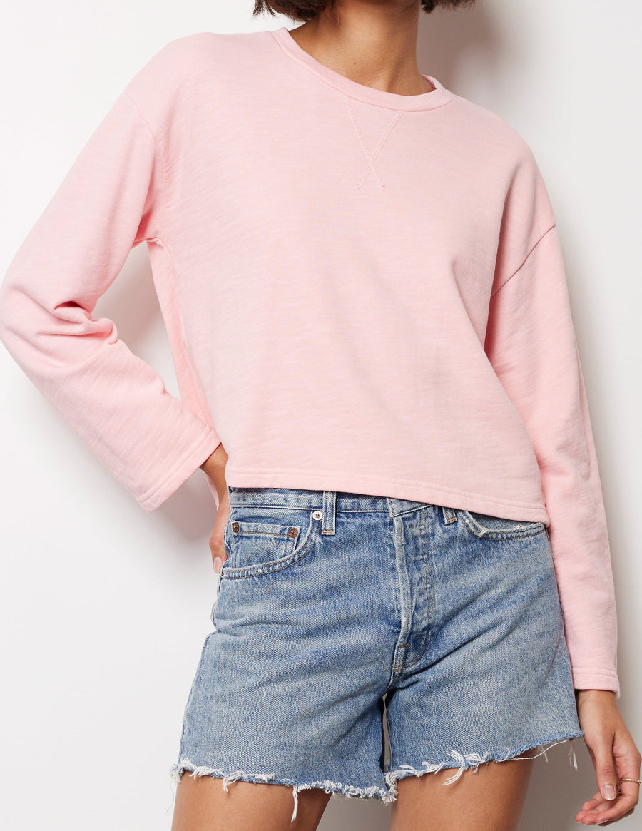 CREWNK WIDE SLEEVE BOXY SWTSHRT