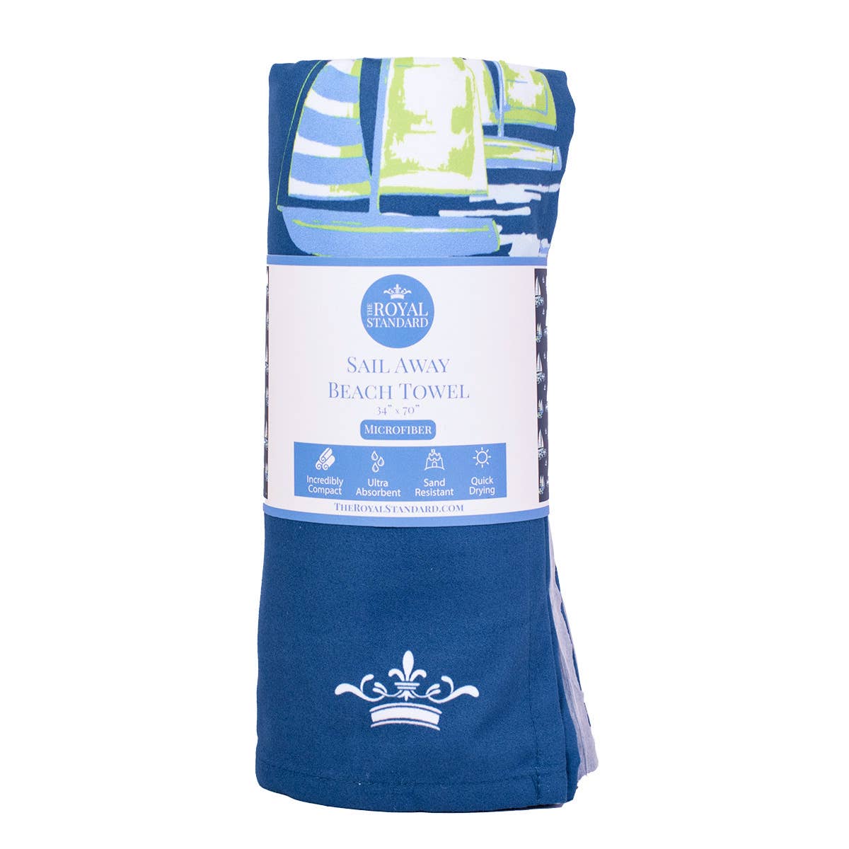 Sail Away Beach Towel - Royal/Palace - Gabrielle's Biloxi