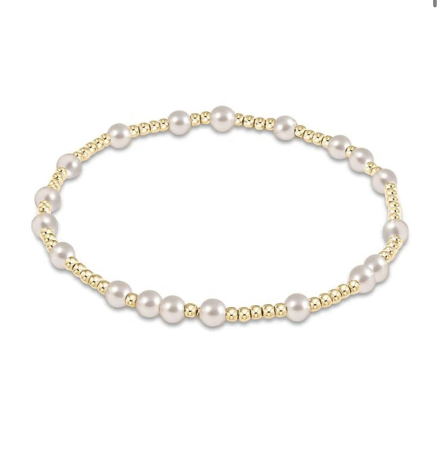 ENewton Hope Unwritten 3mm Bead Bracelet - Pearl - Gabrielle's Biloxi