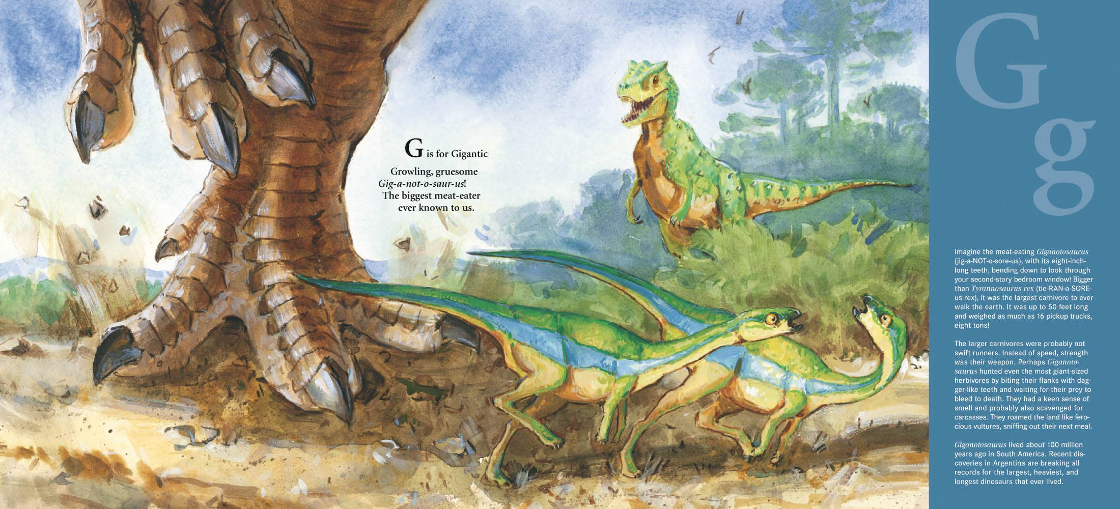 D is for Dinosaur picture book: A Prehistoric Alphabet - Gabrielle's Biloxi