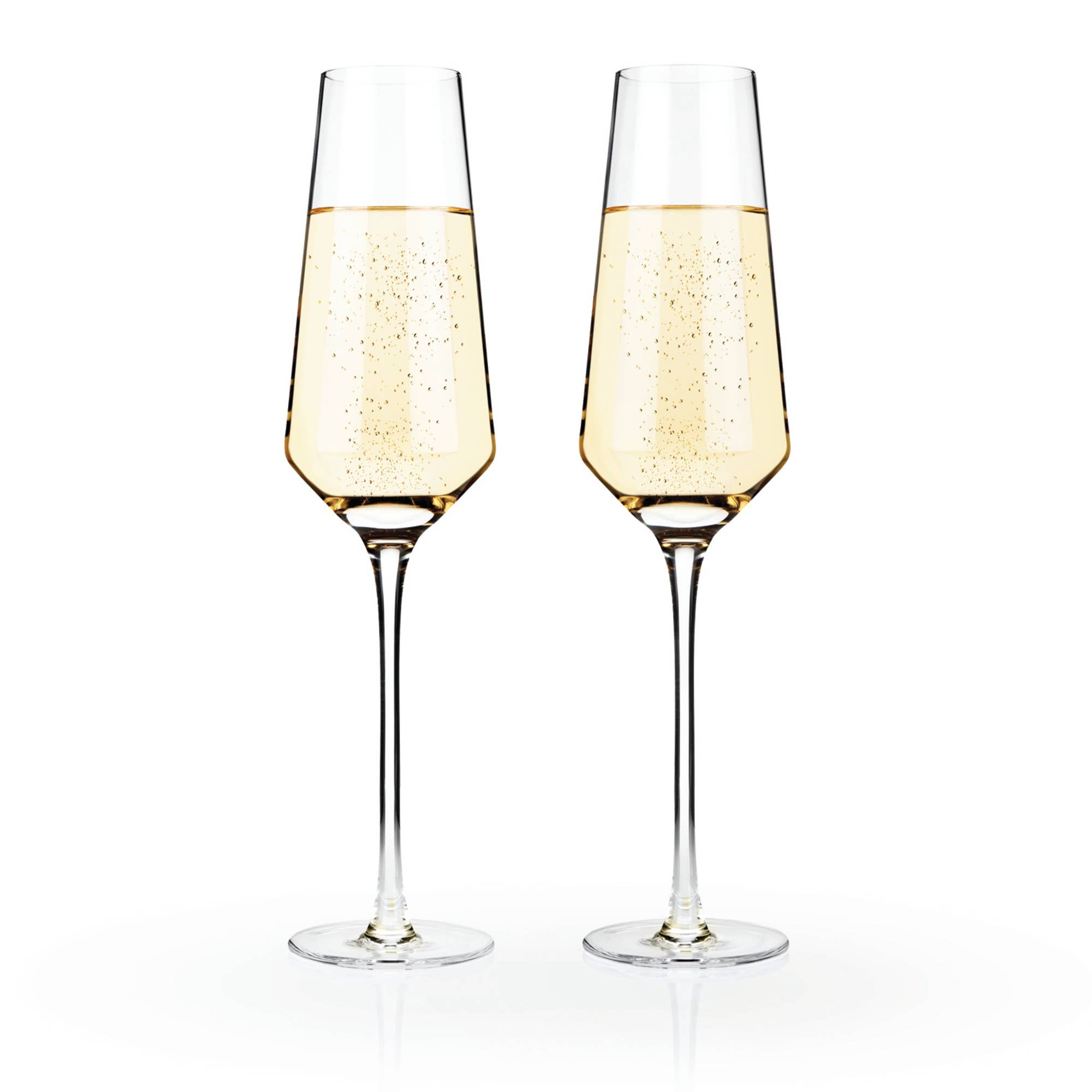 Raye™ Angled Crystal Champagne Flutes Set of 2