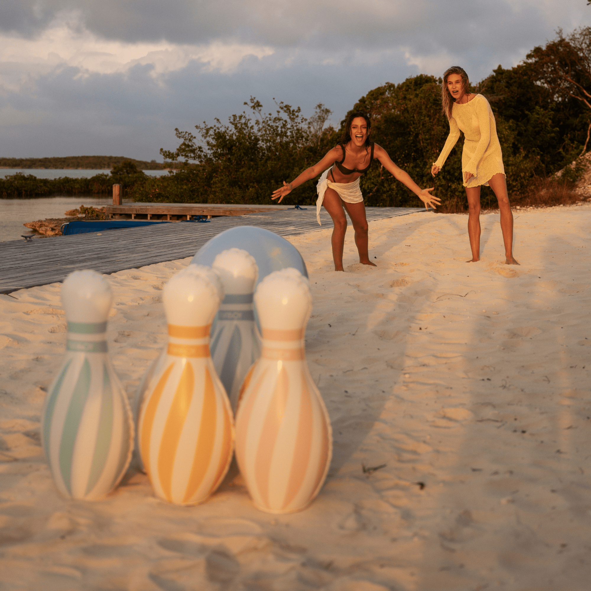Pastel & Rainbow Backyard Bowling Set - Gabrielle's Biloxi