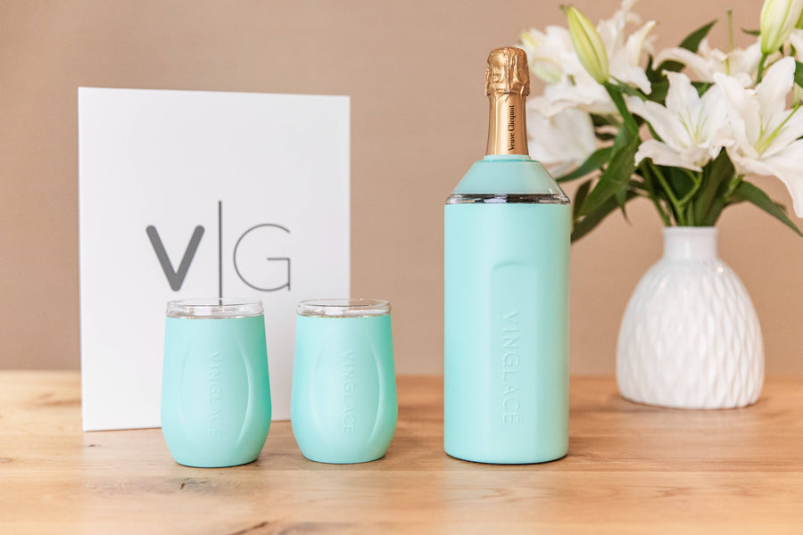 VineGlace Wine Gift Set - Sea Glass - Gabrielle's Biloxi