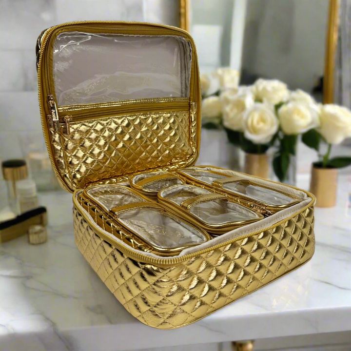 PurseN Mini Diva Makeup Case - 24 Karat