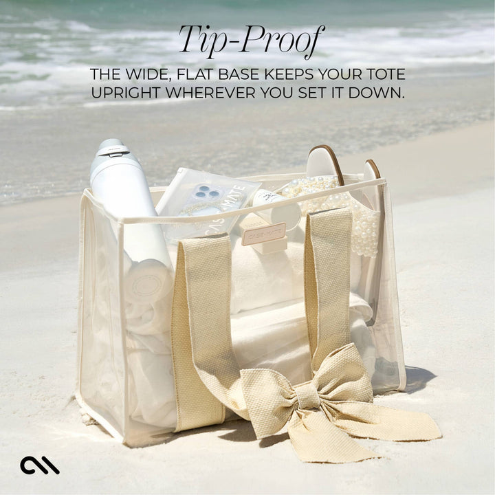 Bow Beach Tote - Ecru Raffia - Gabrielle's Biloxi
