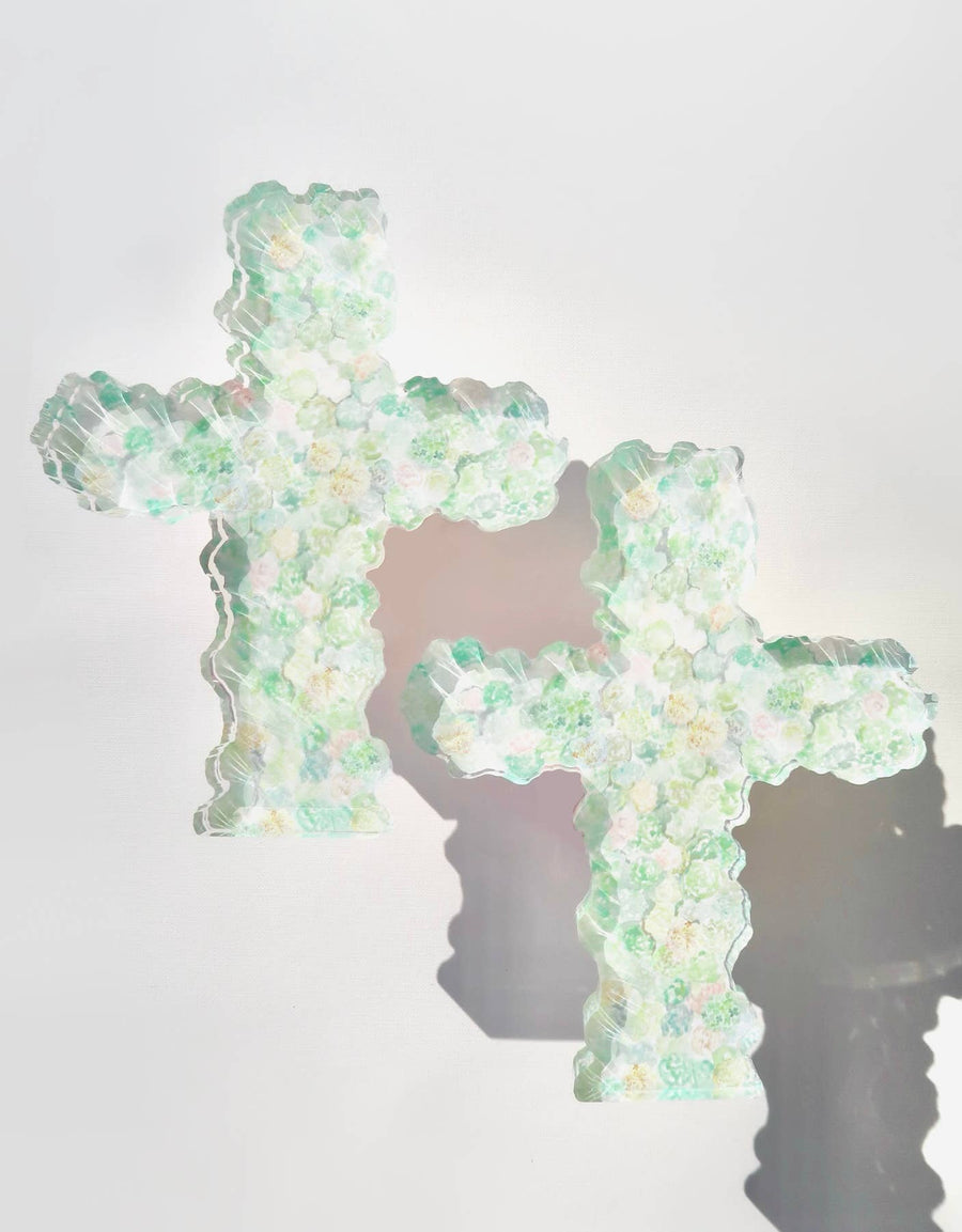 Acrylic Cross Art Block - Gabrielle's Biloxi