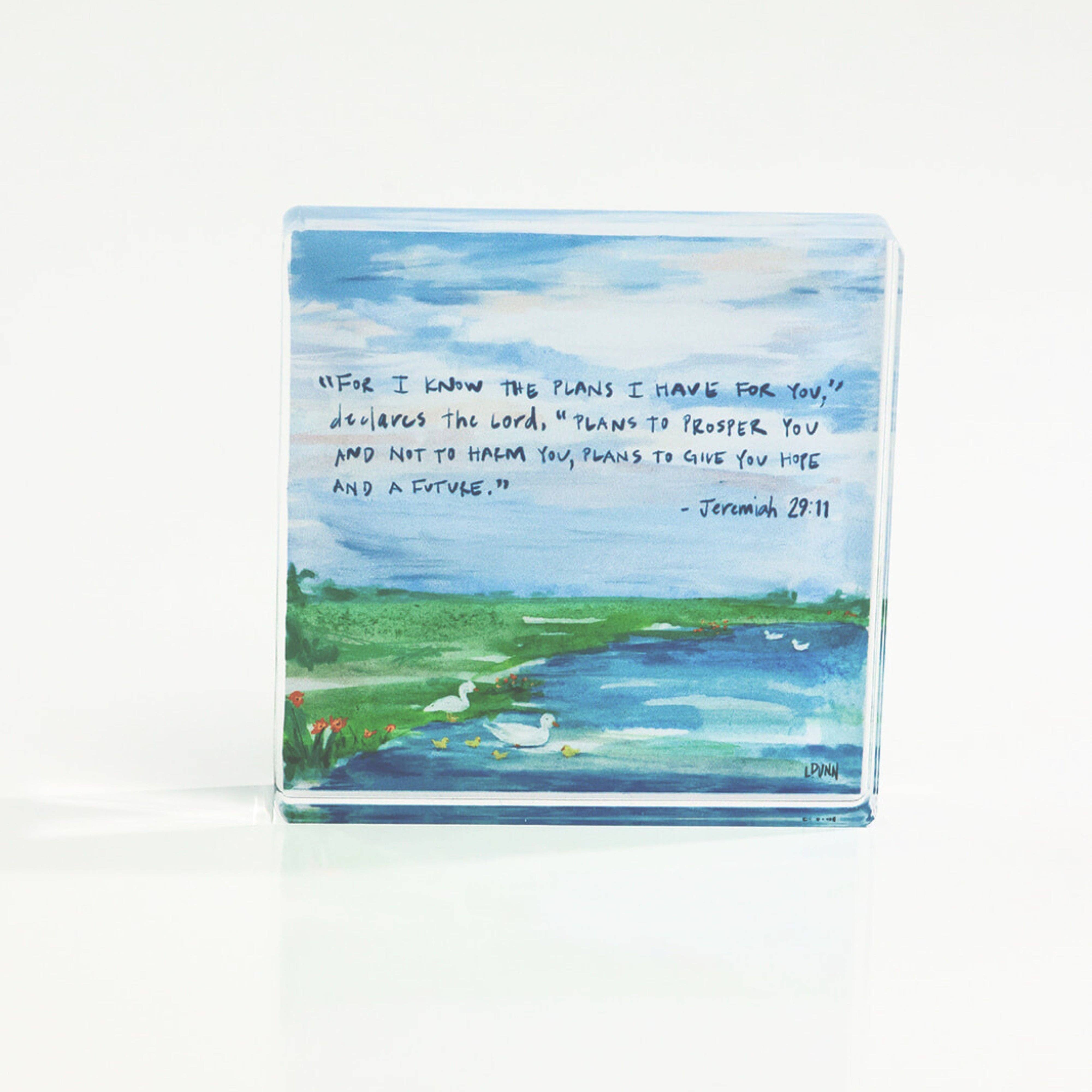 Lauren Dunn Jeremiah 29:11 Acrylic Scripture Block - Gabrielle's Biloxi