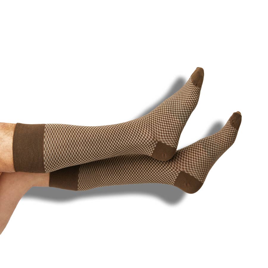 DeadSoxy Axl - Brown Dress Socks - Gabrielle's Biloxi