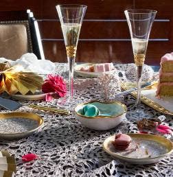 Truro Gold Toasting Flute - Set of 2 - Gabrielle's Biloxi