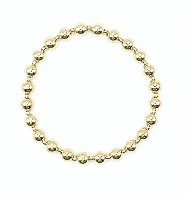 Erin Gray 6mm + 2mm + 6mm Gold Filled Waterproof Bracelet - Gabrielle's Biloxi