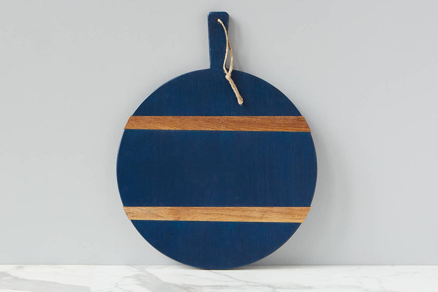 Etu Mod Charcuterie Cheese Board, Medium Round, Navy Blue - Gabrielle's Biloxi