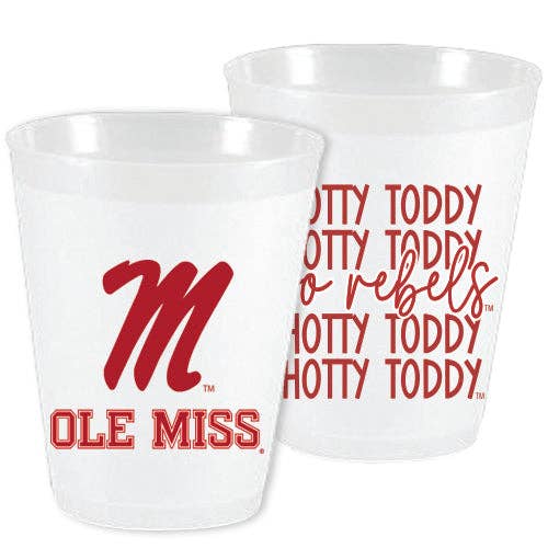 Ole Miss - Go Rebels Mirror Frosted Cups - Gabrielle's Biloxi