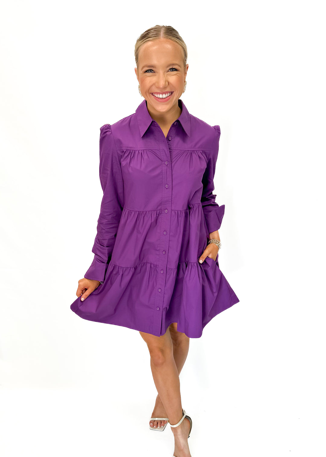 Karina Grimaldi Cora Mini Dress - Magenta Gabrielle's Biloxi Karina Grimaldi Cora Mini Dress - Magenta Gabrielle's Biloxi