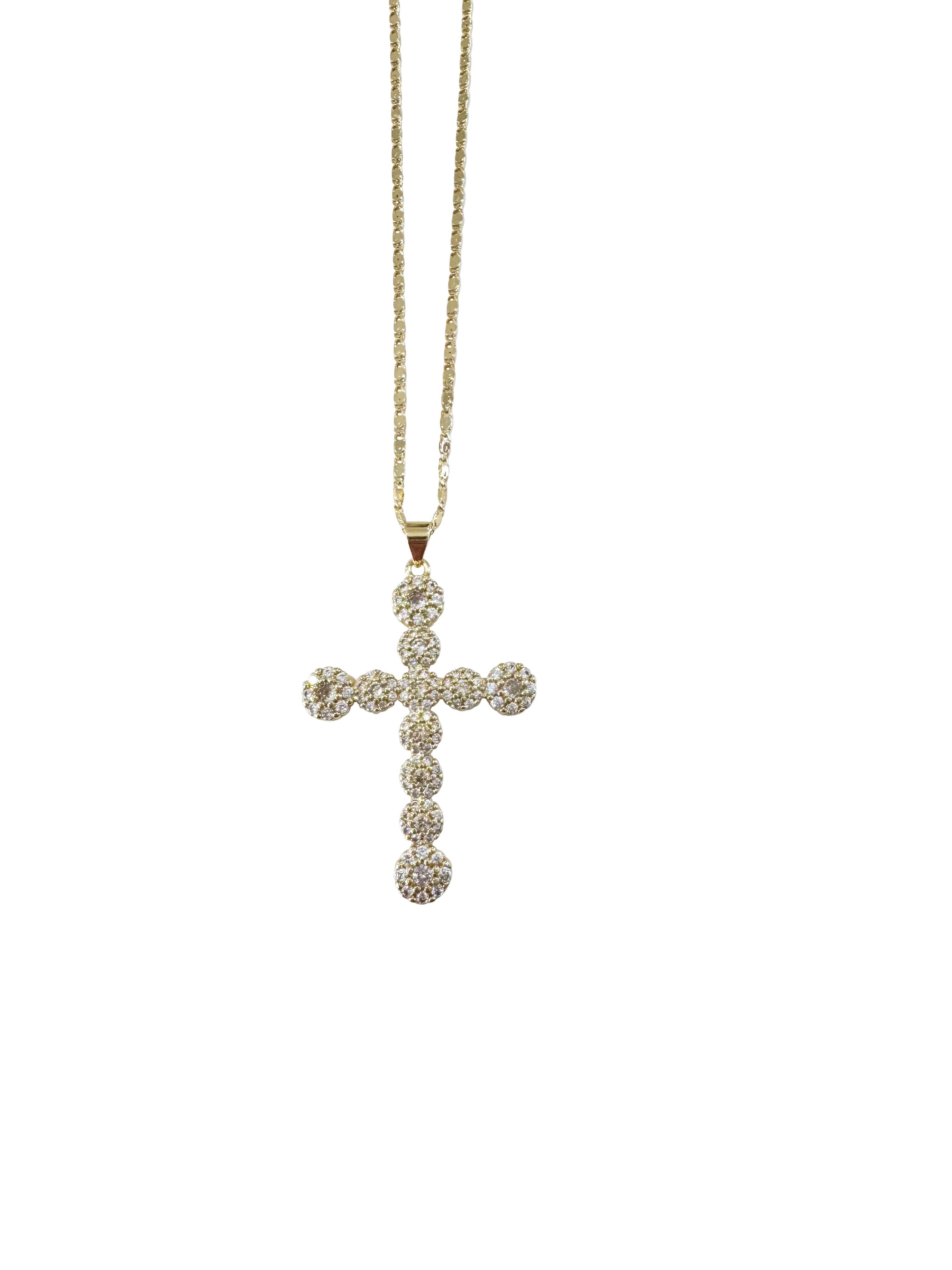 Hazel Cross Charm Necklace - Gabrielle's Biloxi